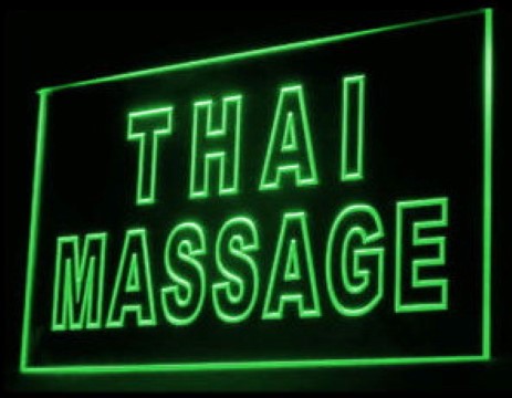 Thai Massage Therapy LED Neon Sign